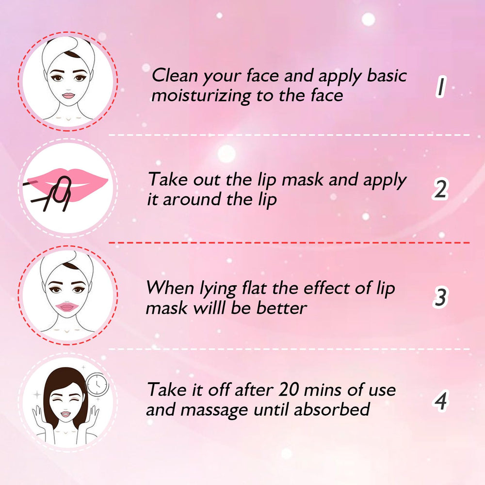 Adofect lip mask application close-up highlighting smooth texture ready to apply.