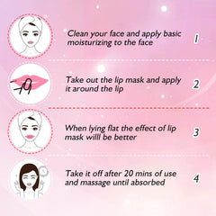Adofect lip mask application close-up highlighting smooth texture ready to apply.