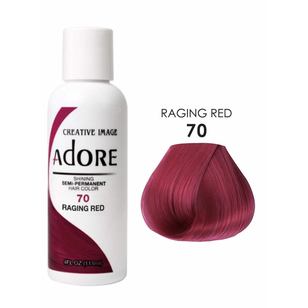 Adore Burgundy Envy color swatches showcase vivid hue for bold red looks.