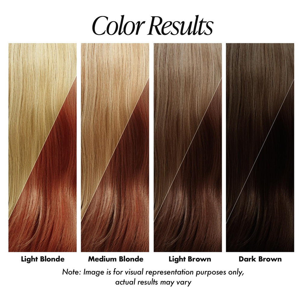 Adore Cajun Spice hair dye coverage highlights even tone and long-lasting vibrancy.