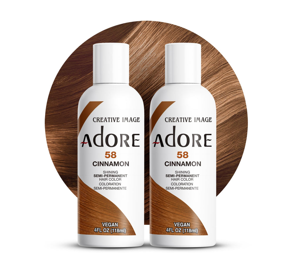 Adore Cinnamon bottle ready-to-use for at-home color.