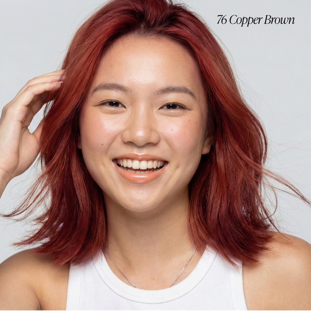 Copper brown color swatch from Adore hair color line