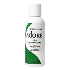 Adore Electric Lime bottle front view; vibrant color for at-home use