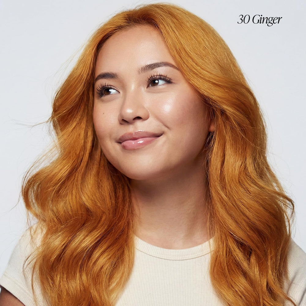 Adore Ginger color swatch showing vibrant orange shade for dramatic results.