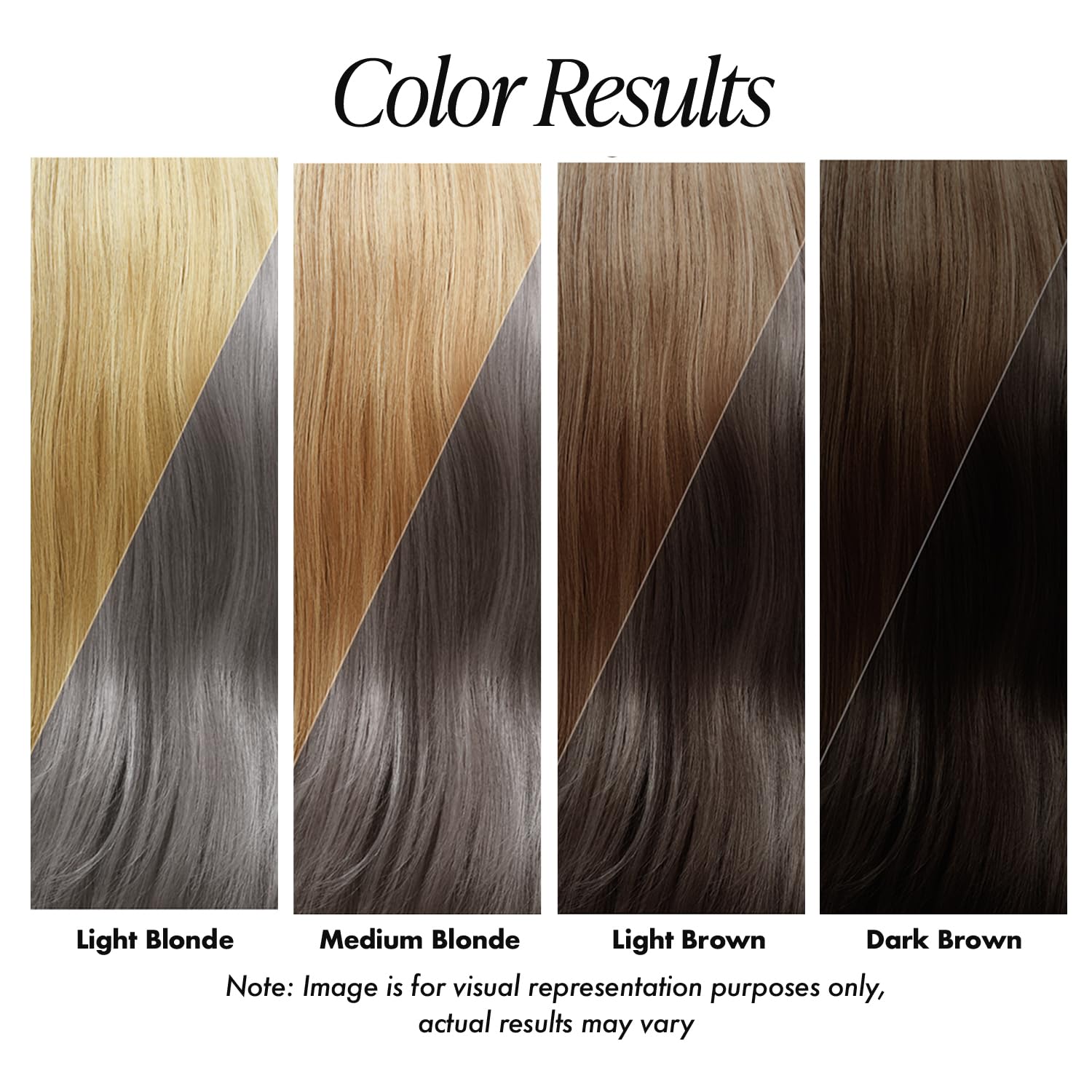 Applying Adore Mystic Grey on hair for even coverage.