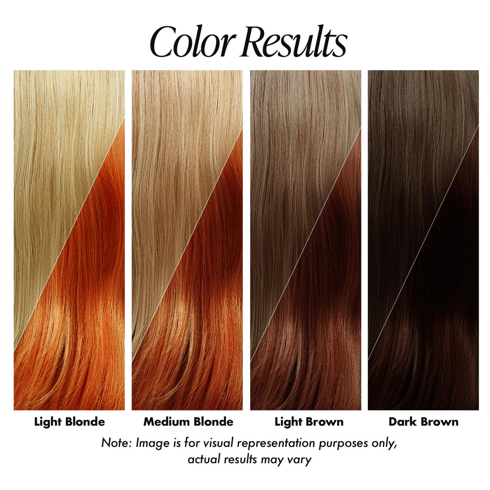 Adore Orange Blaze applying hair demonstrates easy no-mix formula for quick color