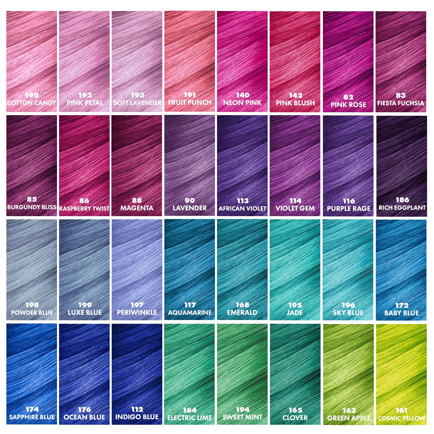 Adore Purple Rage dye packaging features vegan cruelty-free labeling and USA manufacturing.