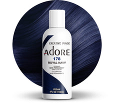 Adore Royal Navy bottle shows bold blue shade for vibrant color.