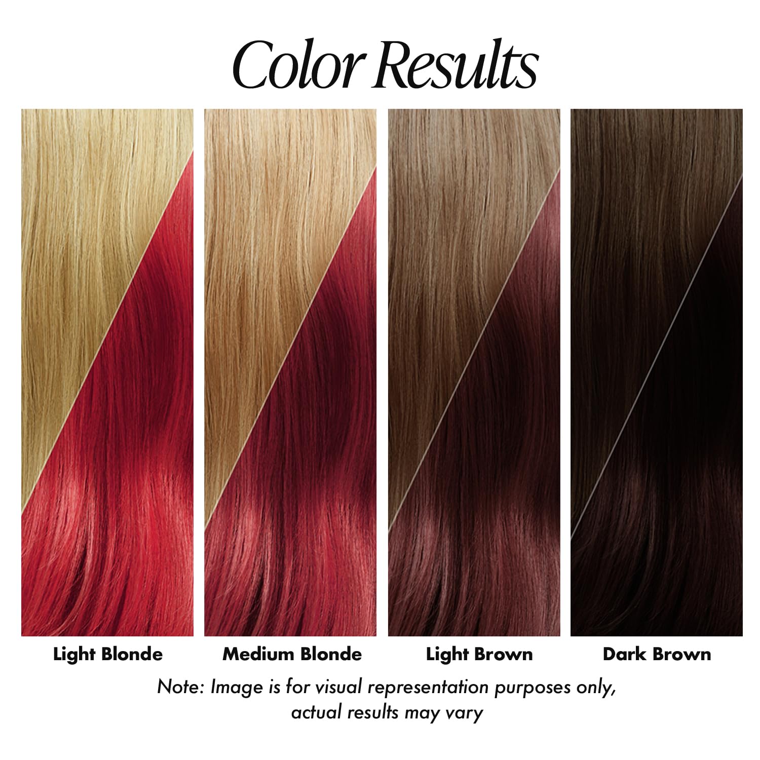 Adore Ruby Red hair application on multiple textures for even coverage
