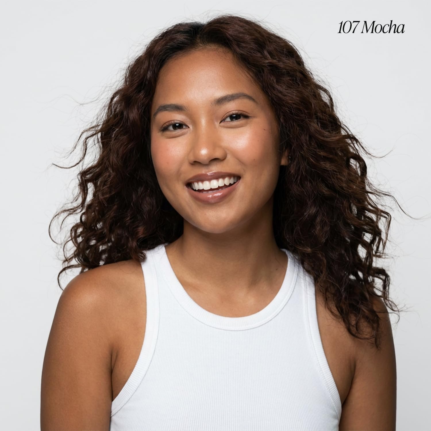 Adore 107 Mocha color swatches display true tone and even coverage.
