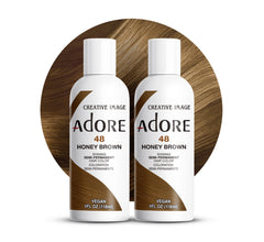 Adore 048 Honey Brown bottle front for at-home vibrant color application