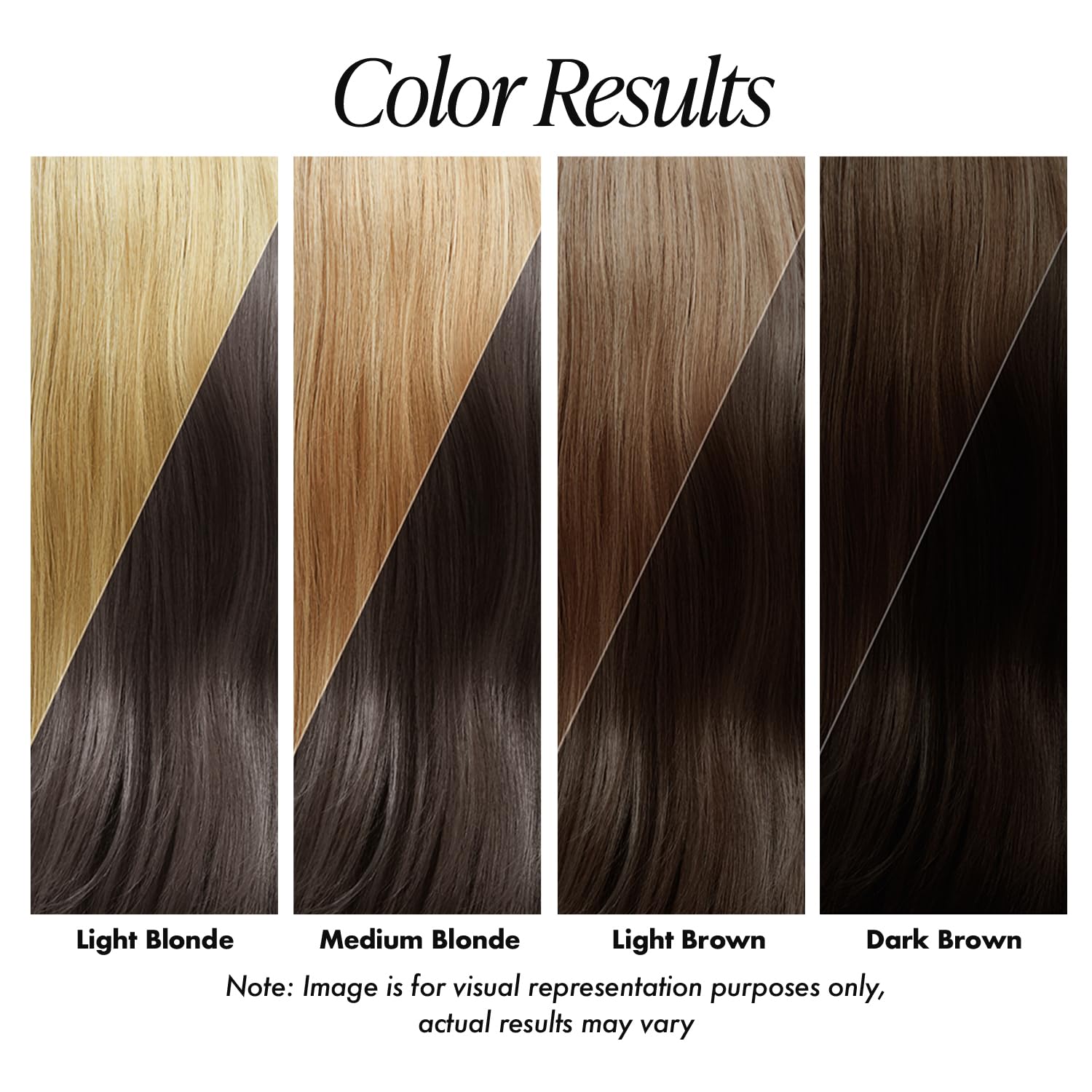 Adore dye applying image demonstrates easy at home use on all textures.