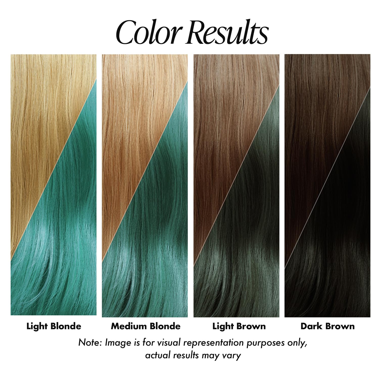 Adore 195 Jade applied to hair shows easy, mess-free color results