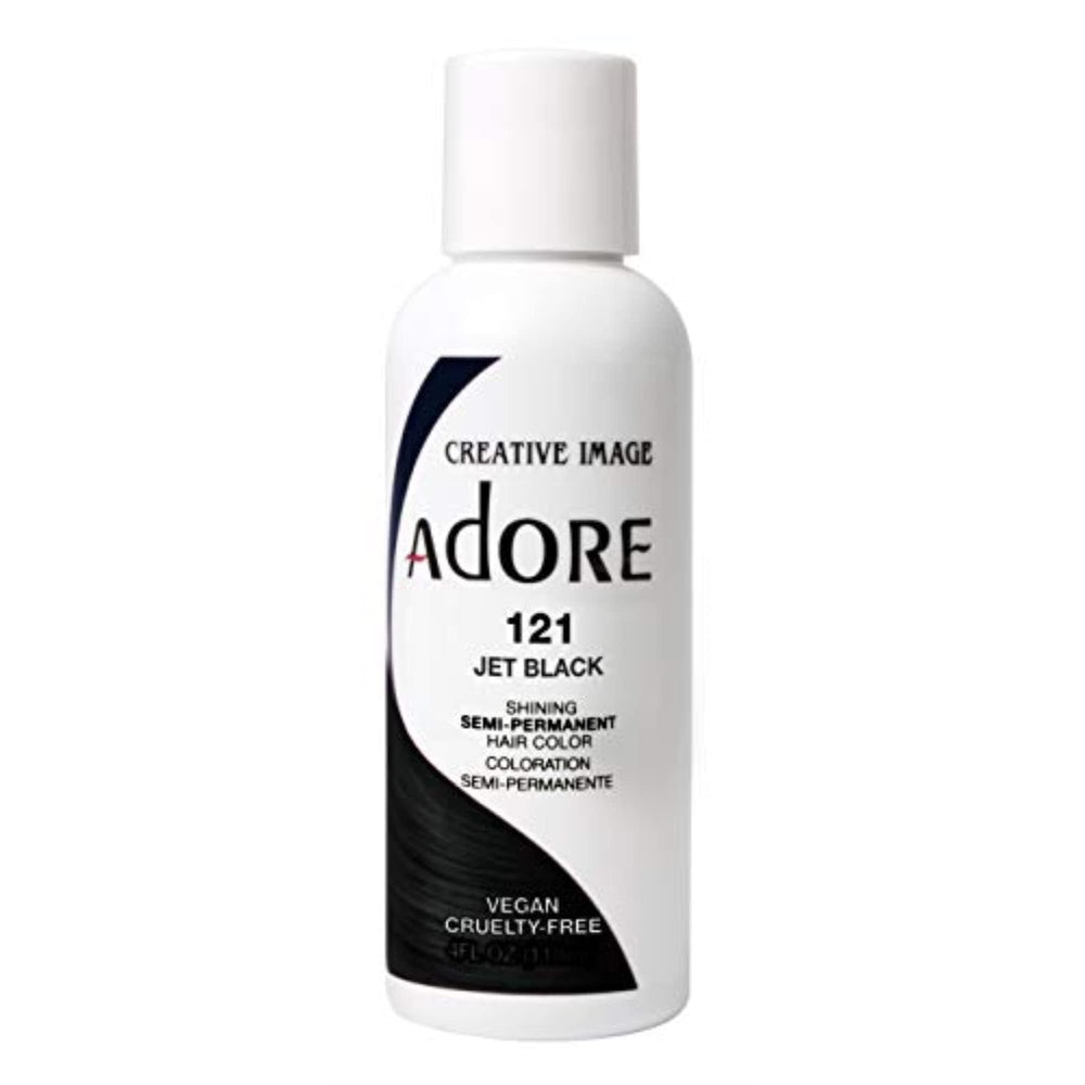 Adore jet-black bottle of semi-permanent color for at-home use