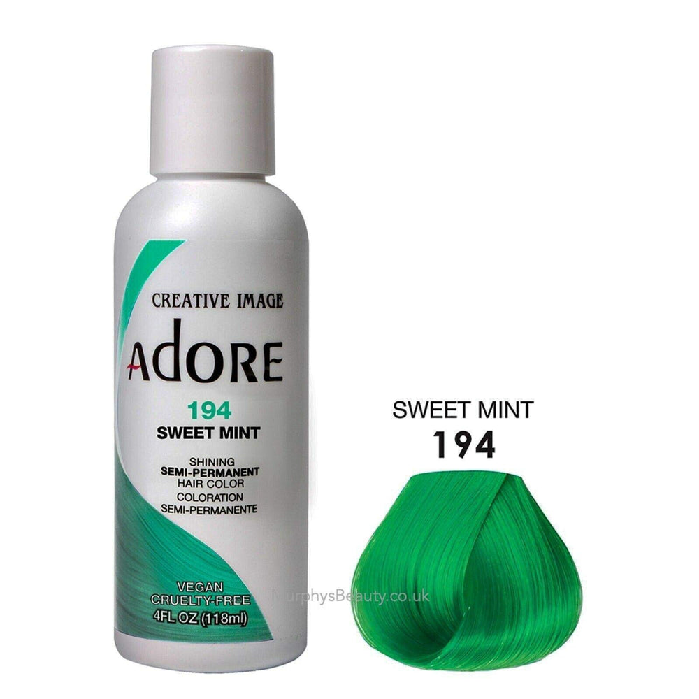 Adore Sweet Mint close-up swatch reveals bold pigment.