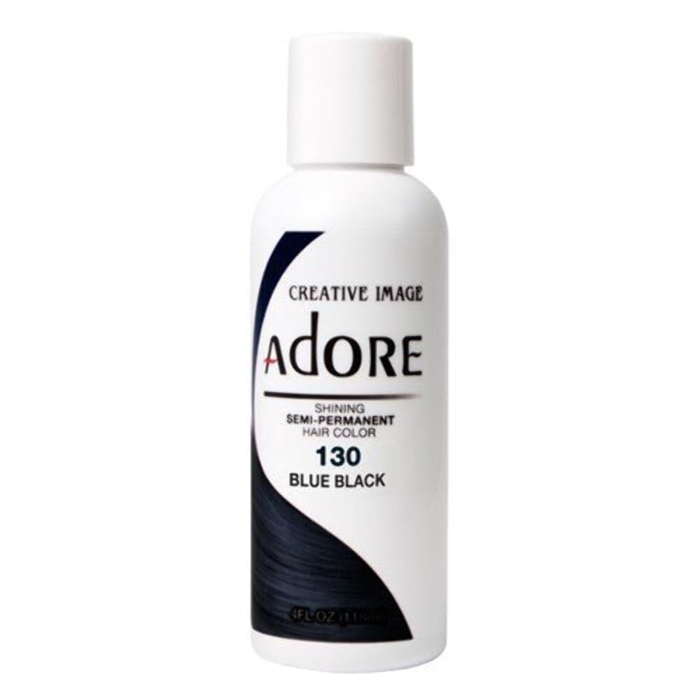 Hair being prepared for color with Adore Titanium Grey, showcasing even application.