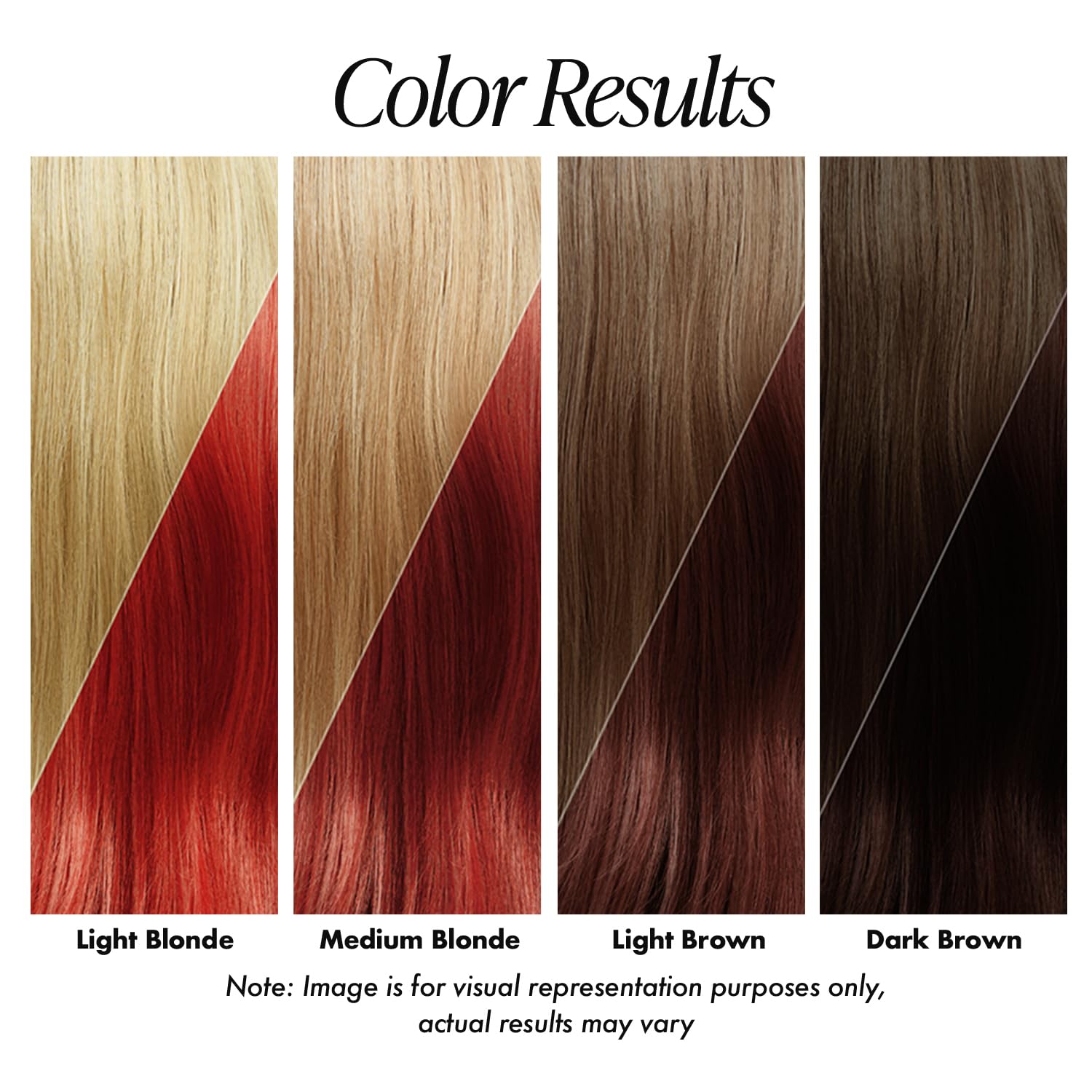 Adore Truly Red application on hair demonstrates easy, no-mix usage for touch-ups.