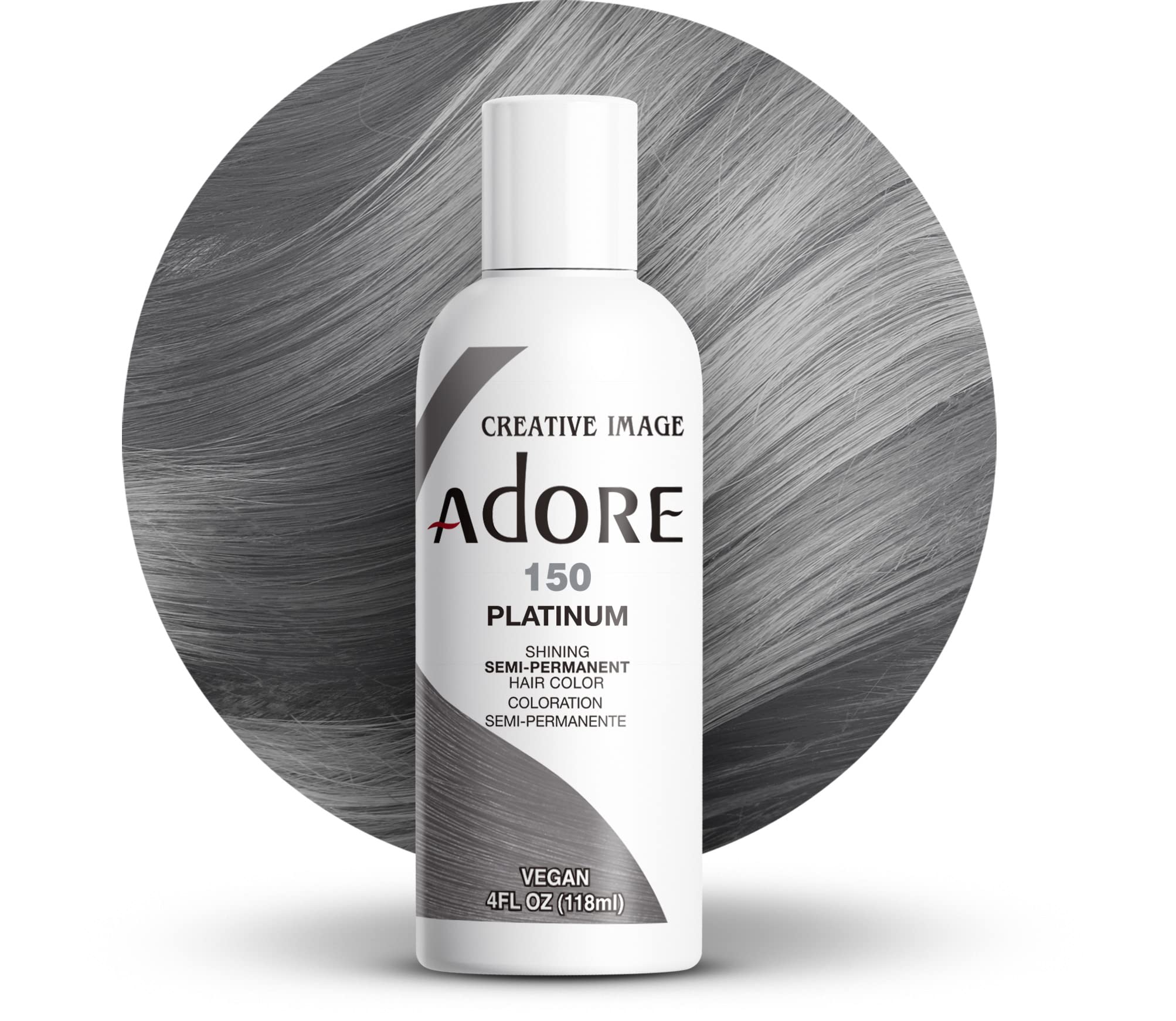 USA-made Adore color bottle label signaling quality manufacturing.