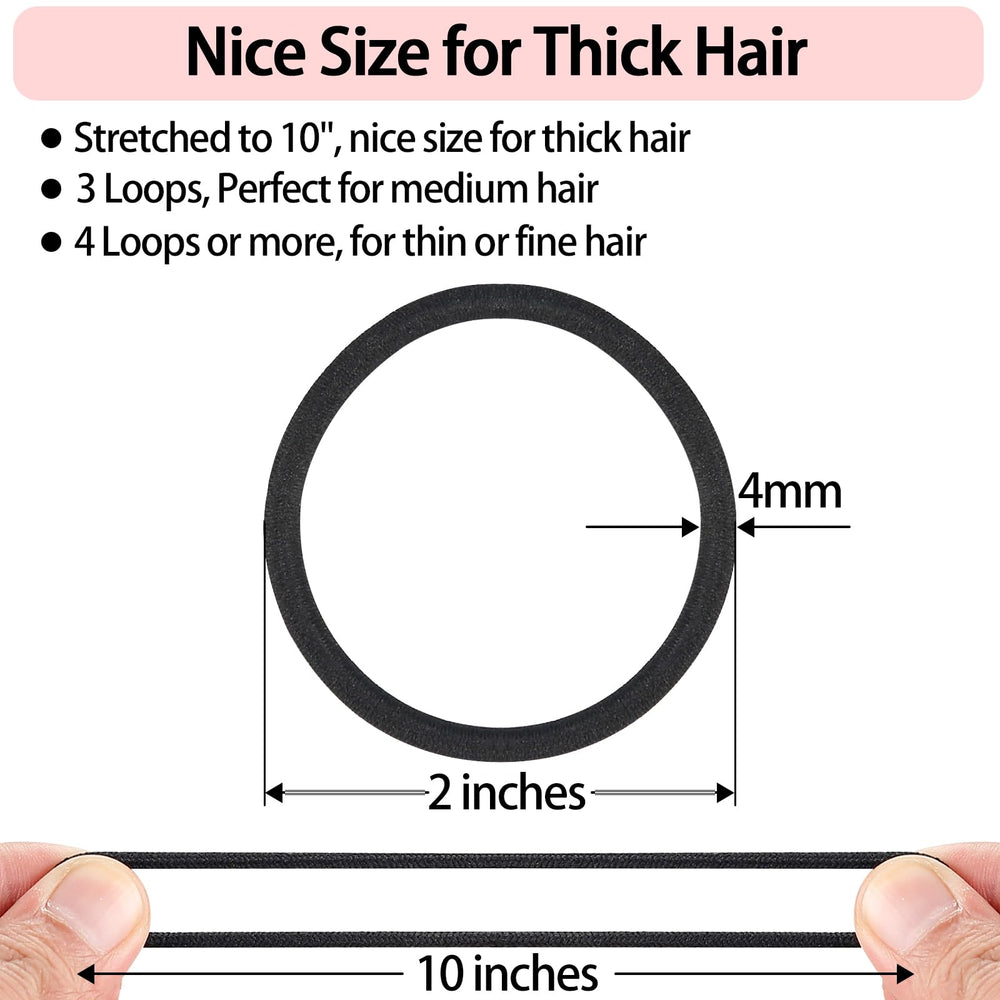 Stretchy 4 mm elastic bands provide secure hold without slipping.