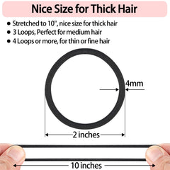 Stretchy 4 mm elastic bands provide secure hold without slipping.