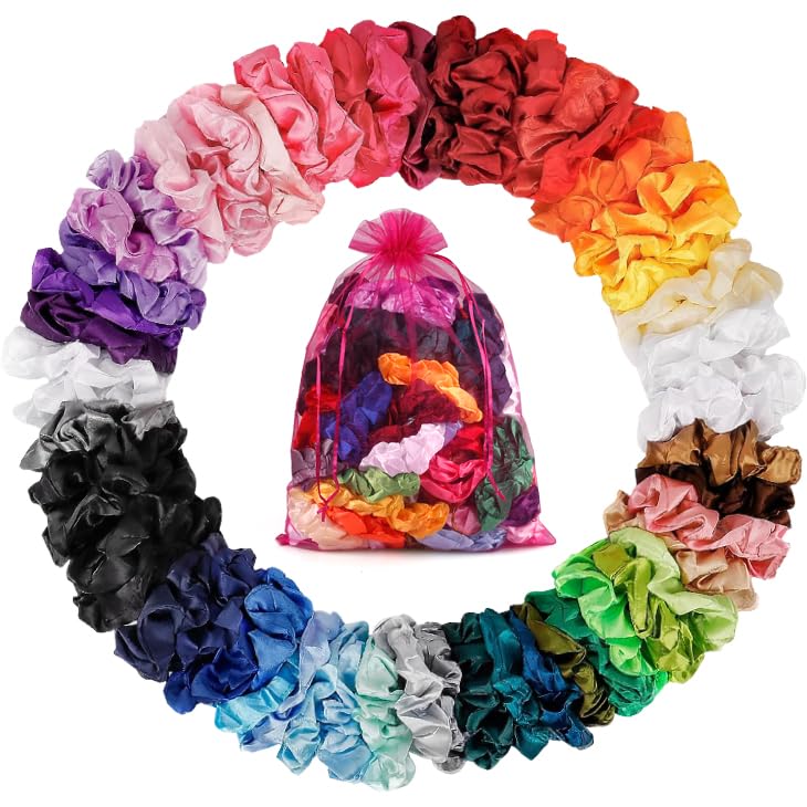 ADRIONE gomas satinadas 60 piezas en colores variados para combinar con cualquier conjunto.