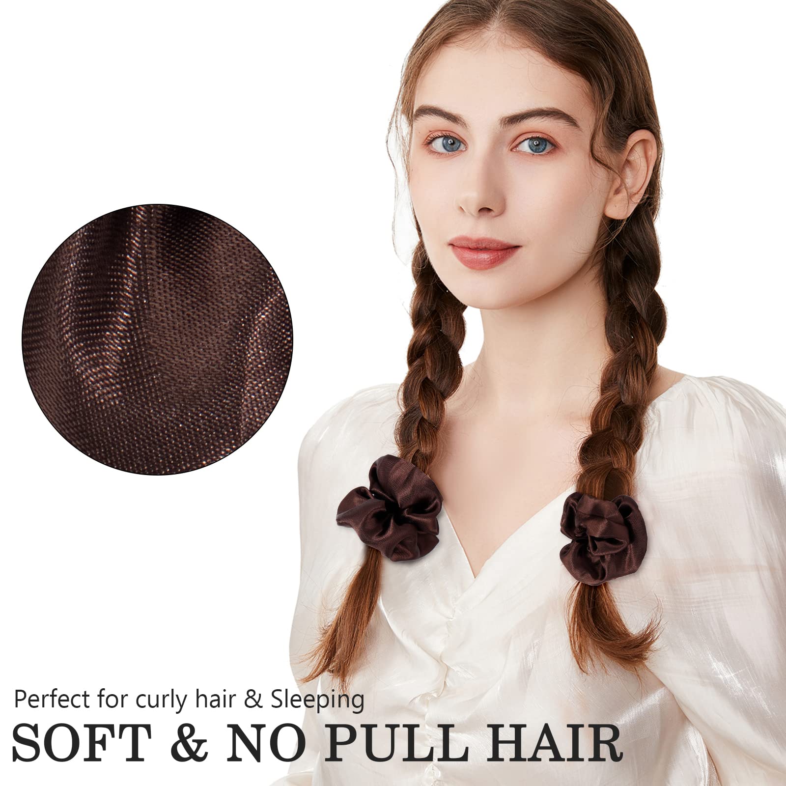 ADRIONE gomas satinadas con diseño sin deslizamiento para todo tipo de cabello.