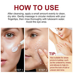 ADSBJUX Arroz blanco ampolla: primer plano para exfoliación suave.