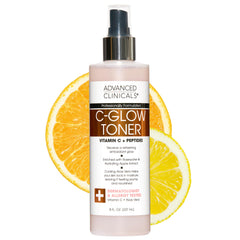Advanced Clinicals: botella de bruma con vitamina C y rosas para piel suave.