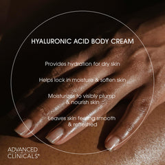 Advanced Clinicals collagen cream texture closeup highlighting velvety, rich feel.