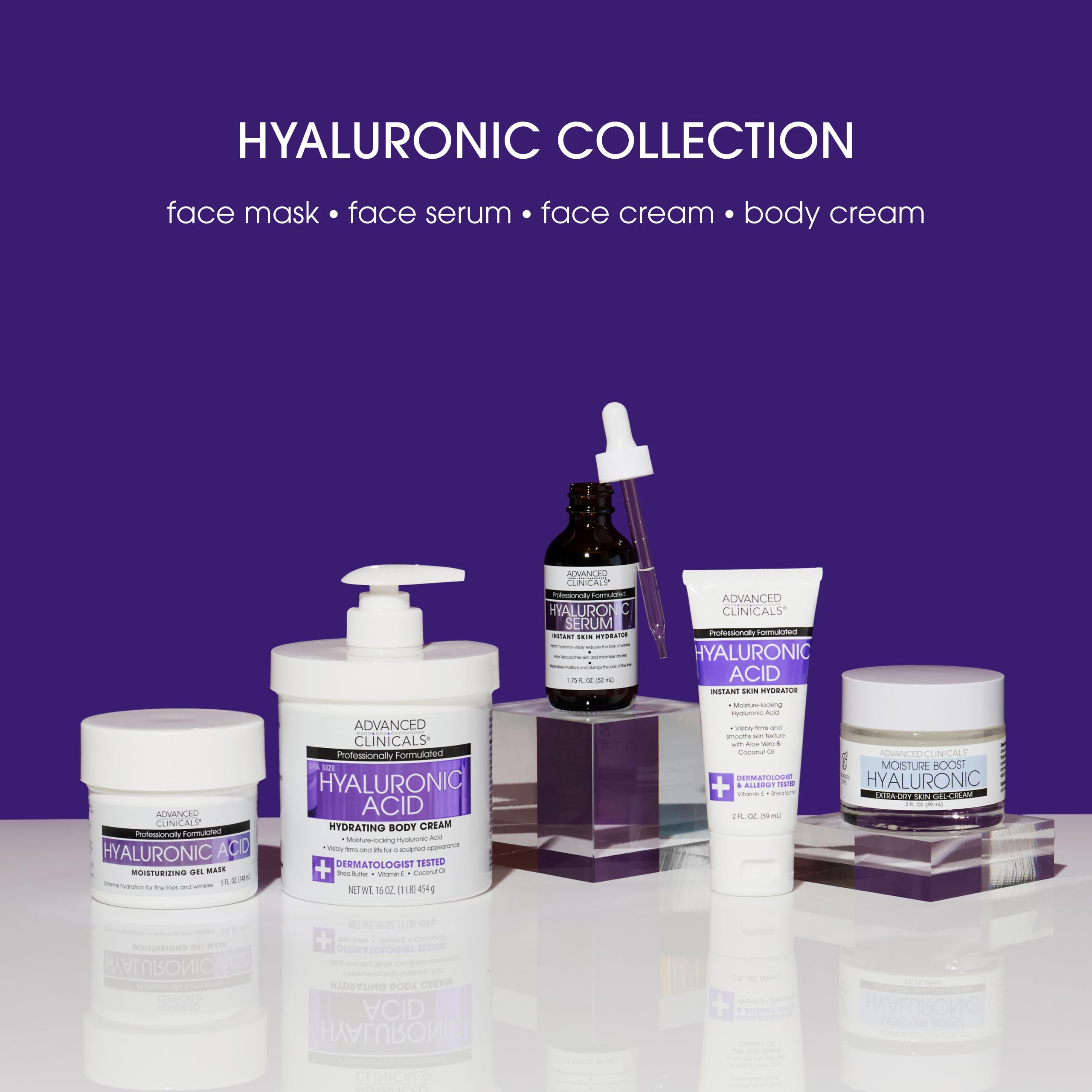 Advanced Clinicals crema corporal, aplicación en manos y piernas, hidratación duradera.