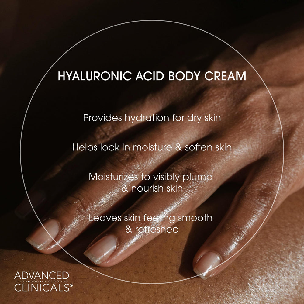 Advanced Clinicals crema corporal para uso diario en cuerpo entero.