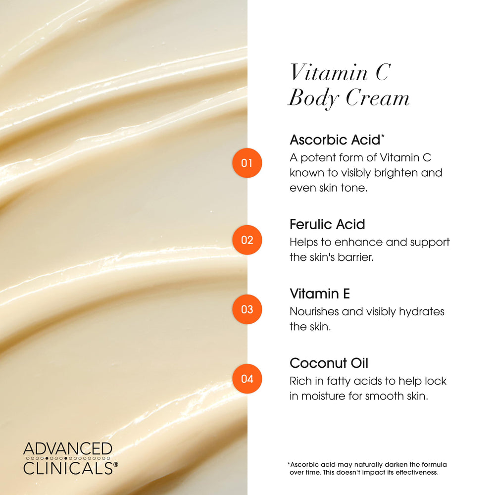 Advanced Clinicals crema cuerpo absorción rápida uso diario