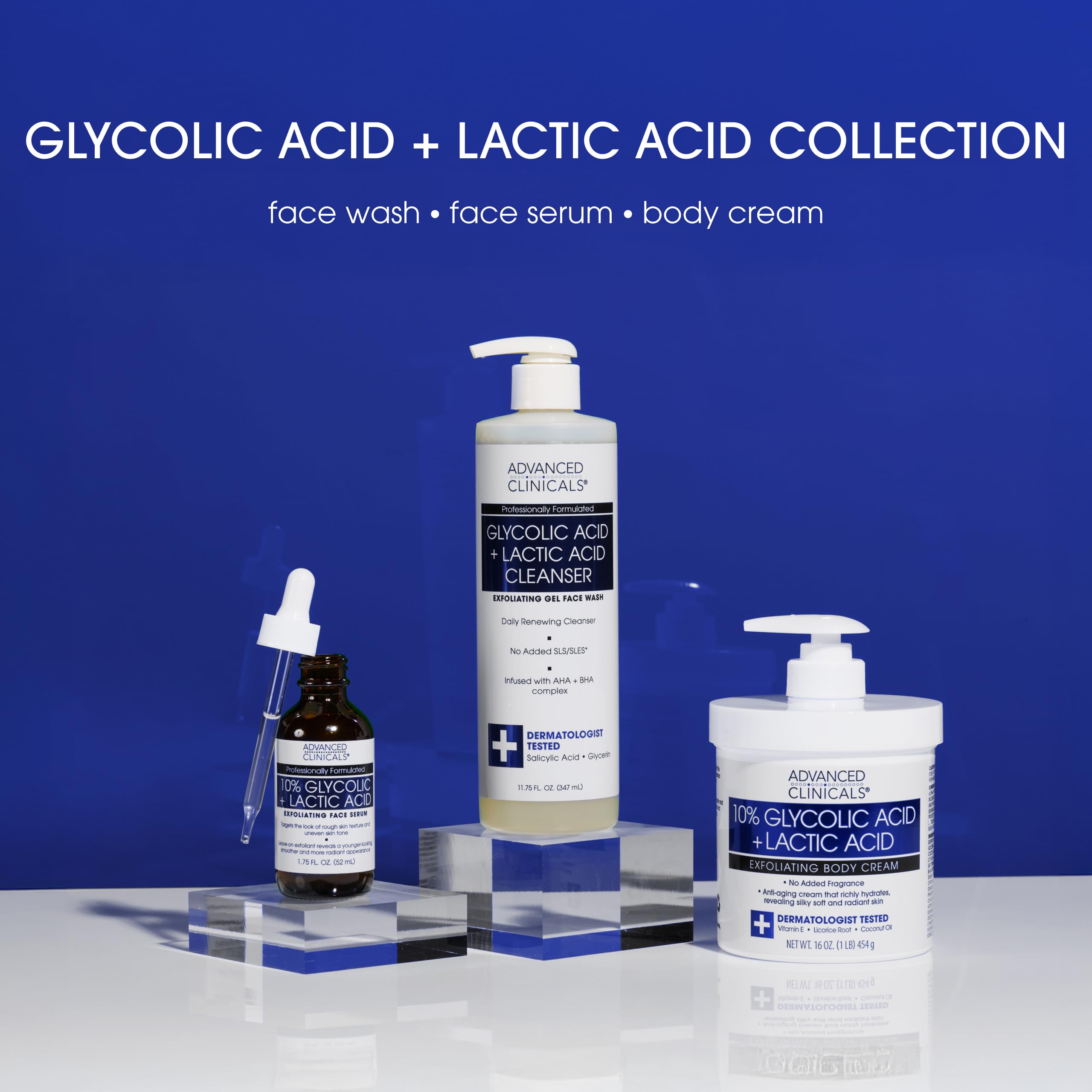 Advanced Clinicals dermatologicamente probado para cuidado de la piel