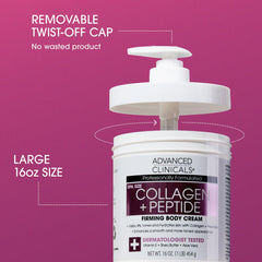 Advanced Clinicals Hyaluronic Acid Body Cream bottle emphasizes deep hydration
