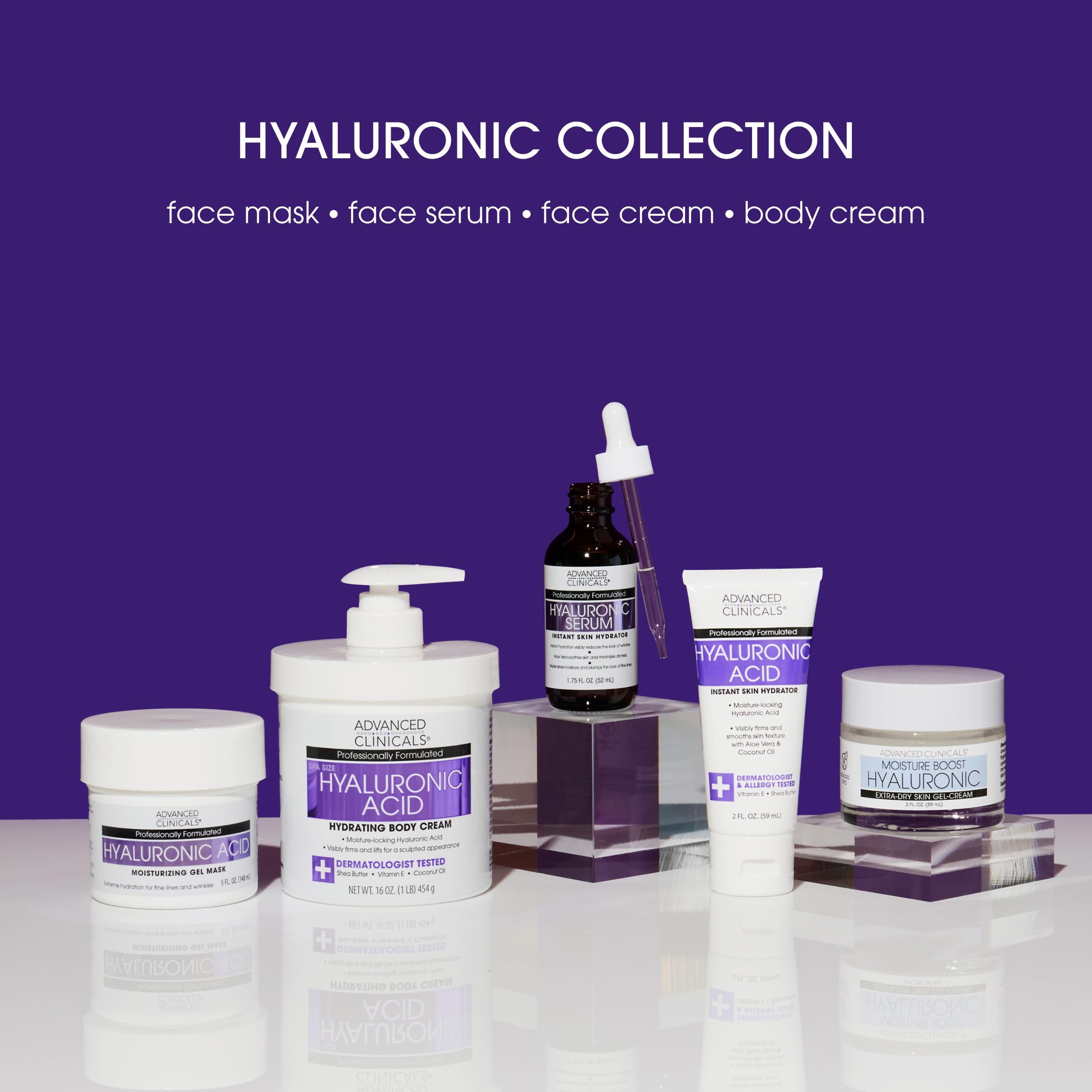 Cream massaged into skin showing non-greasy finish from Advanced Clinicals