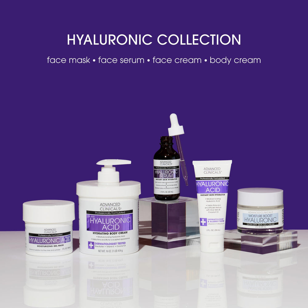 Cream massaged into skin showing non-greasy finish from Advanced Clinicals