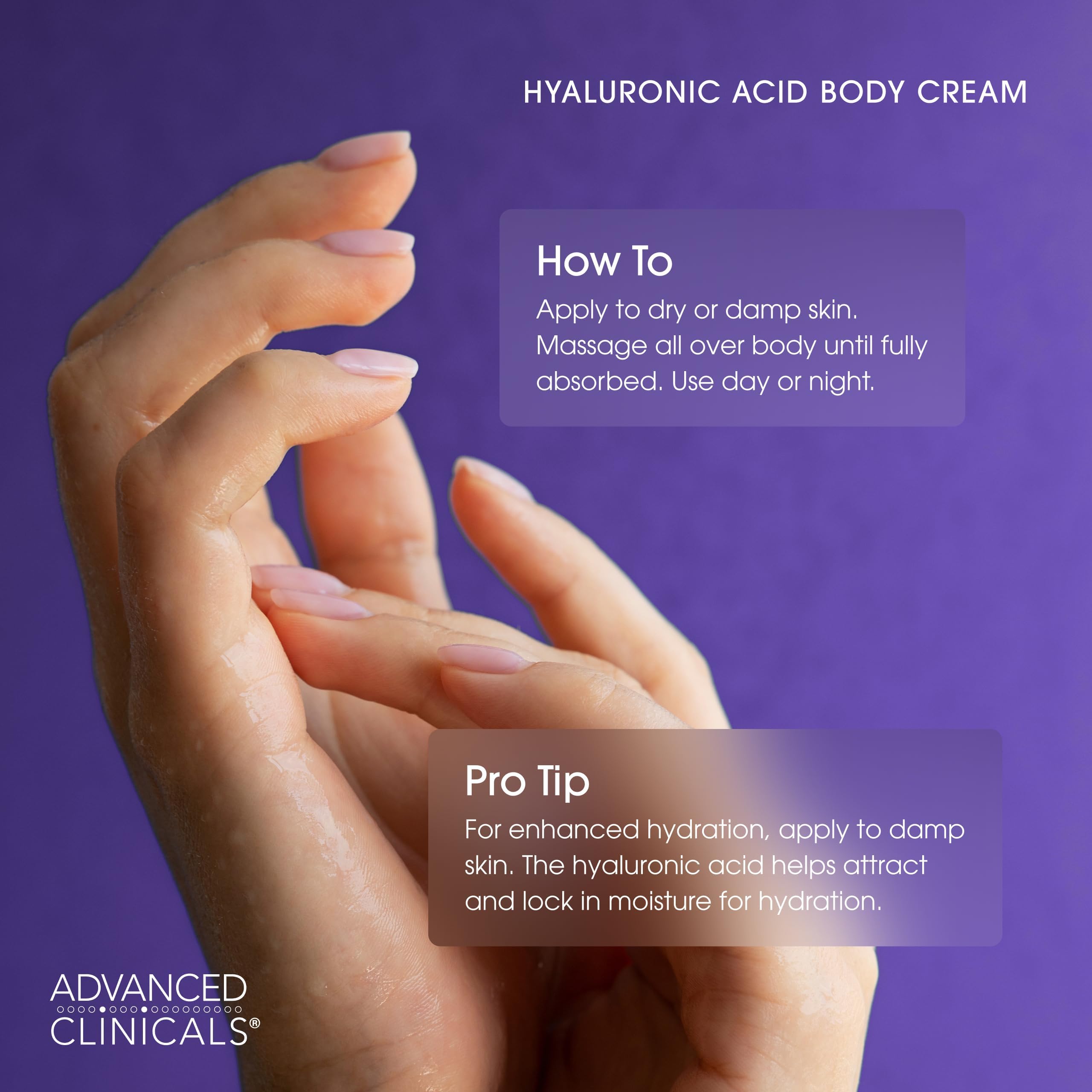 Label detail of Advanced Clinicals formula dermatologist tested claim