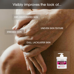Textura cremosa de Advanced Clinicals, loción rosa bulgara
