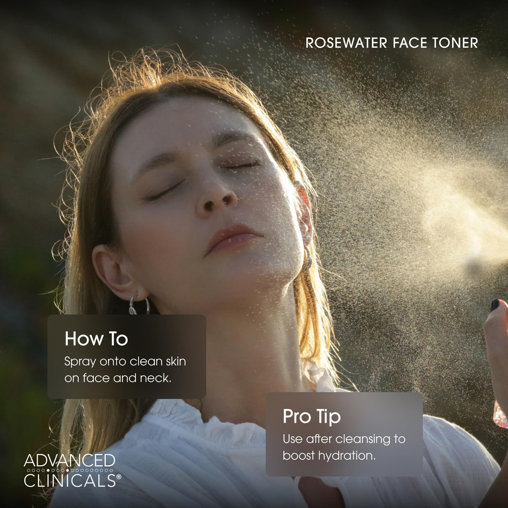 Advanced Clinicals peptides plump for a smoother appearance after each mist.