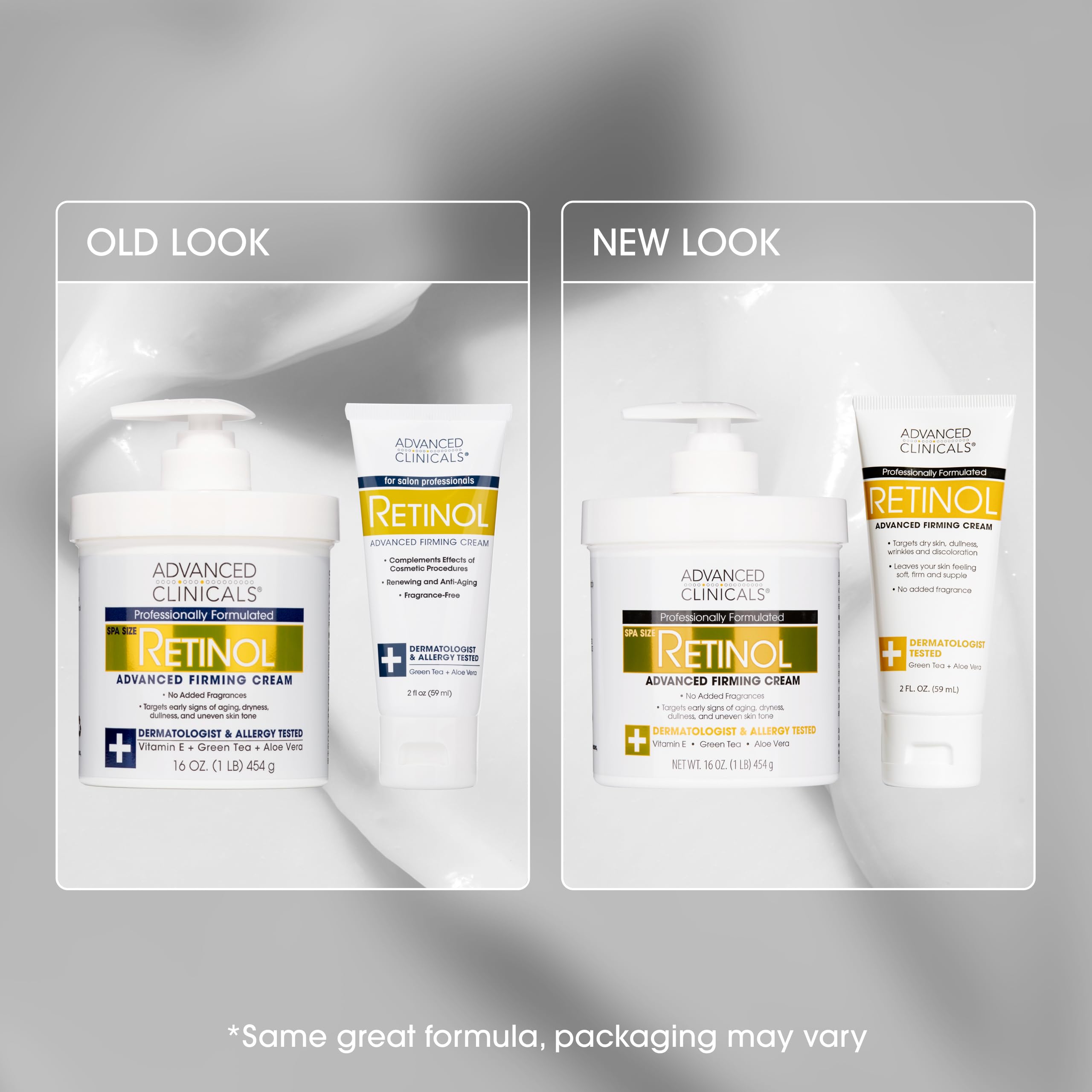 Advanced Clinicals Retinol anti-aging routine product on shelf.