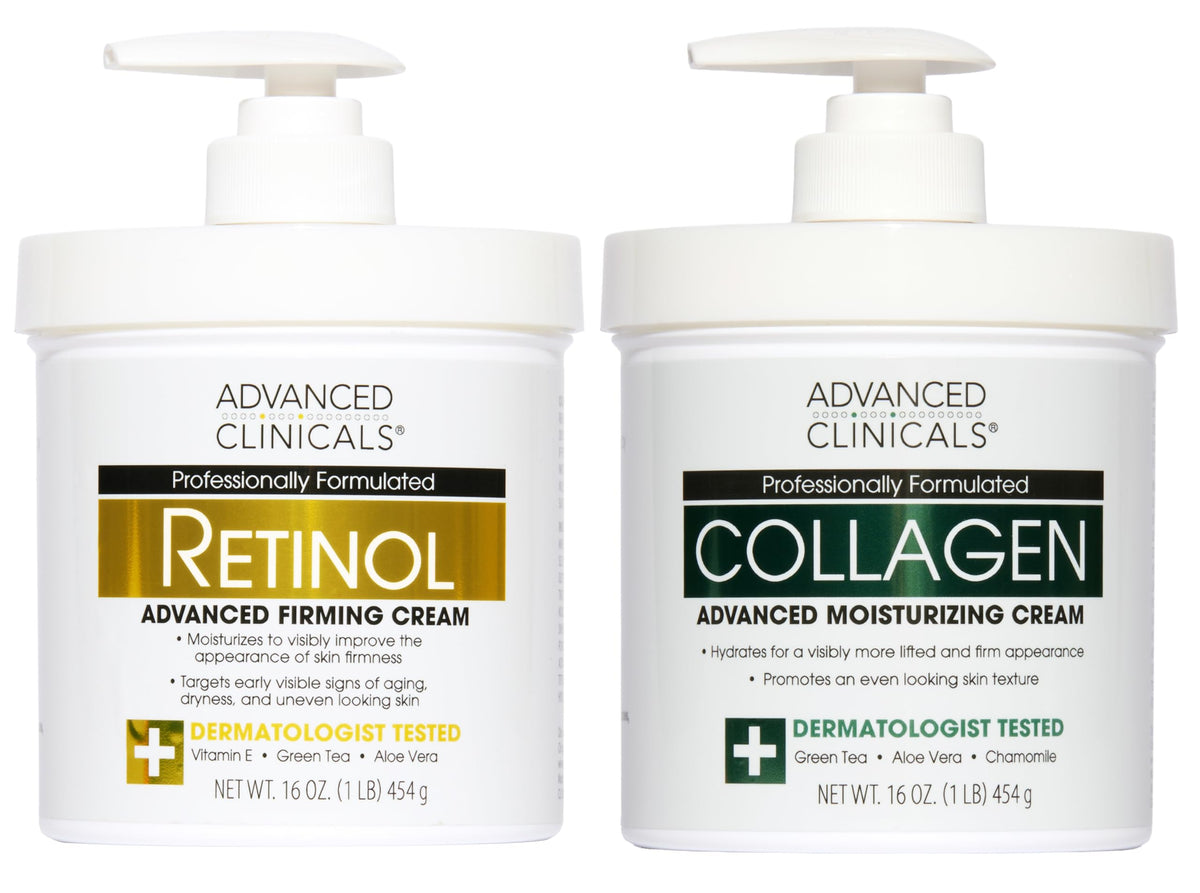 Advanced Clinicals retinol body cream provides firming for smoother skin.