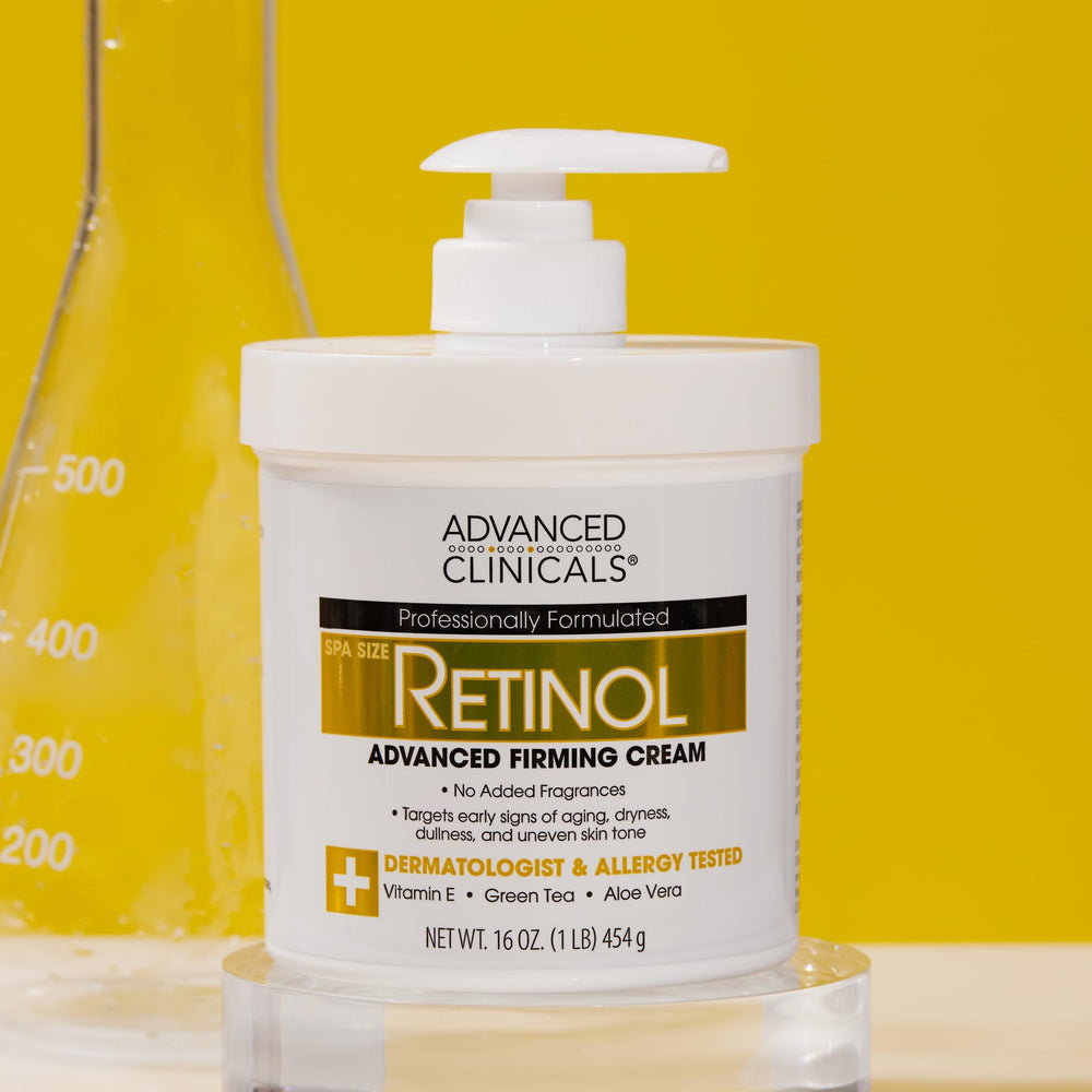Retinol Lotion with Vitamin E Green Tea Aloe for nourishing moisture