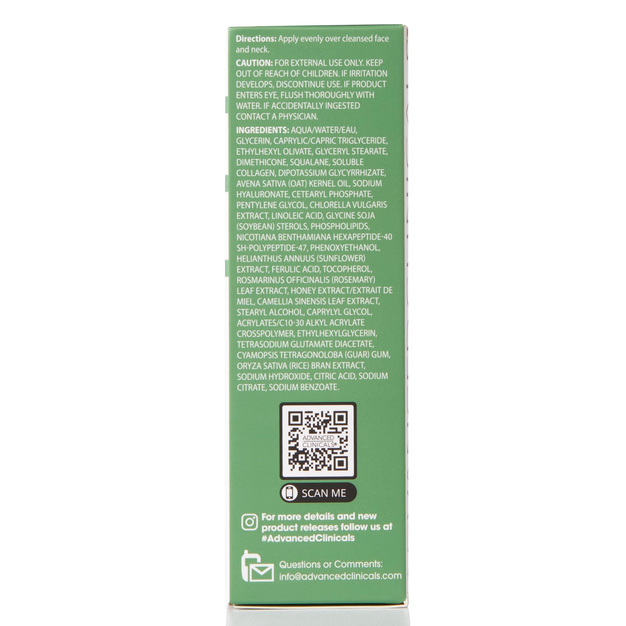 Producto de Advanced Clinicals probado dermatológicamente.