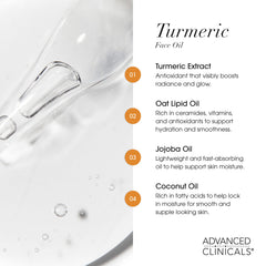Advanced Clinicals Serum, hidratación ligera para piel seca y opaca.
