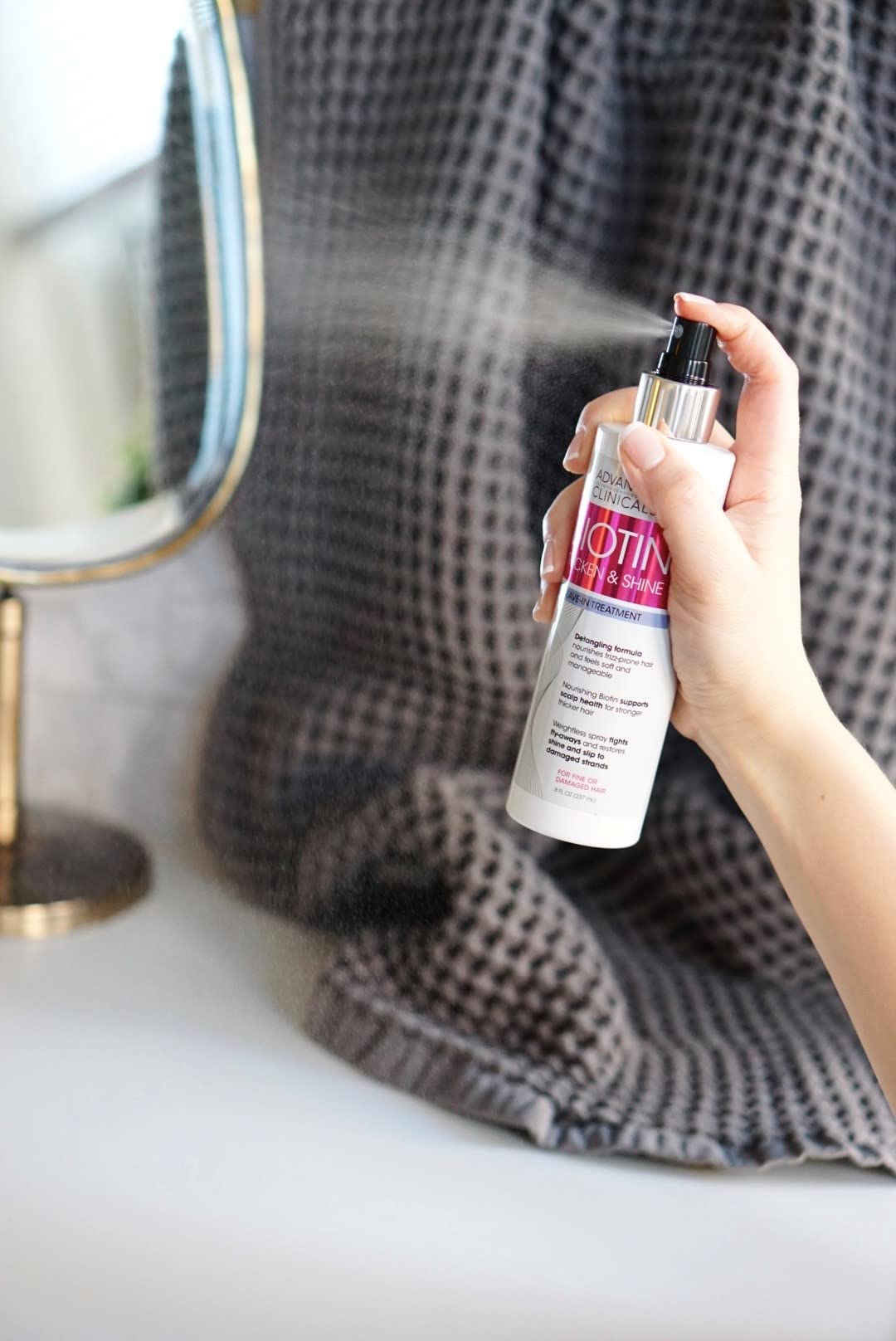 Advanced Clinicals volumen ligero en cabello fino sin pesarlo