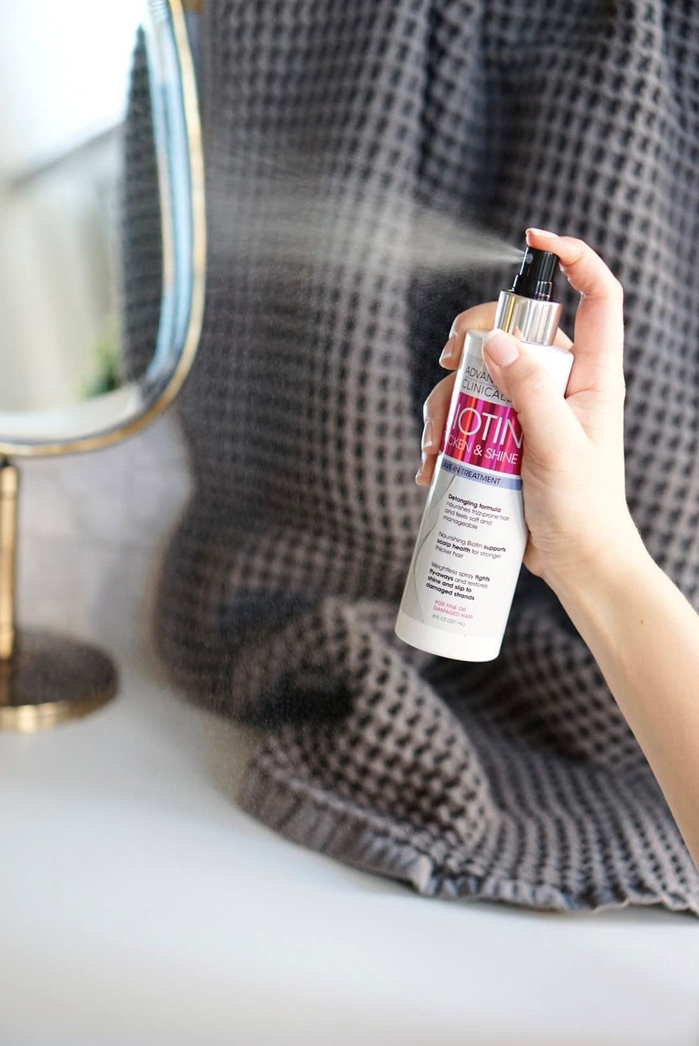 Advanced Clinicals volumen ligero en cabello fino sin pesarlo