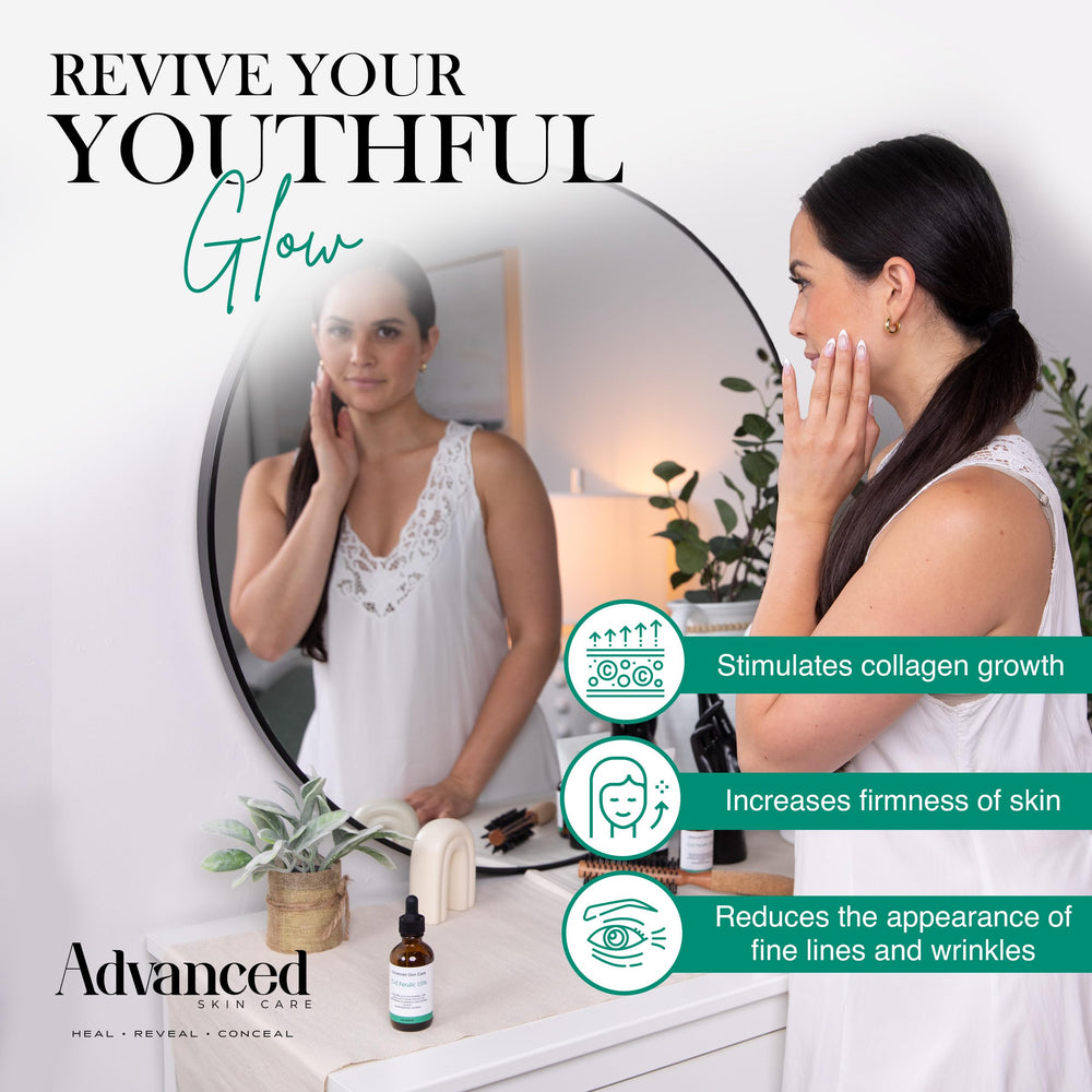 Advanced Skin Care morning application to support a healthy glow