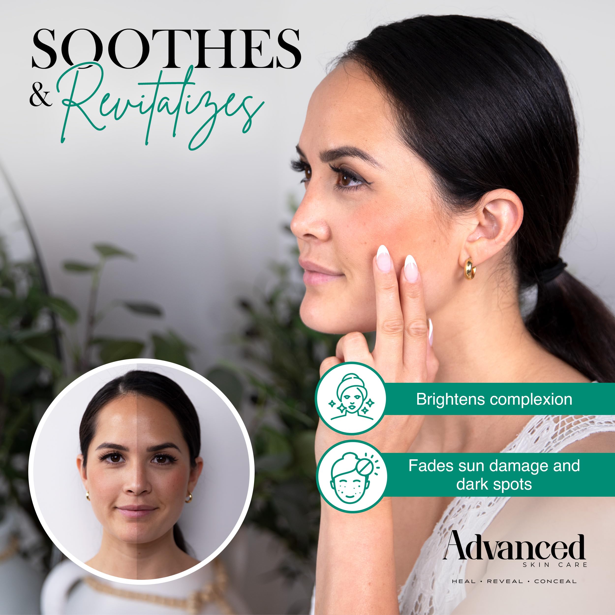 Advanced Skin Care serum texture that sinks in quickly for a supple feel