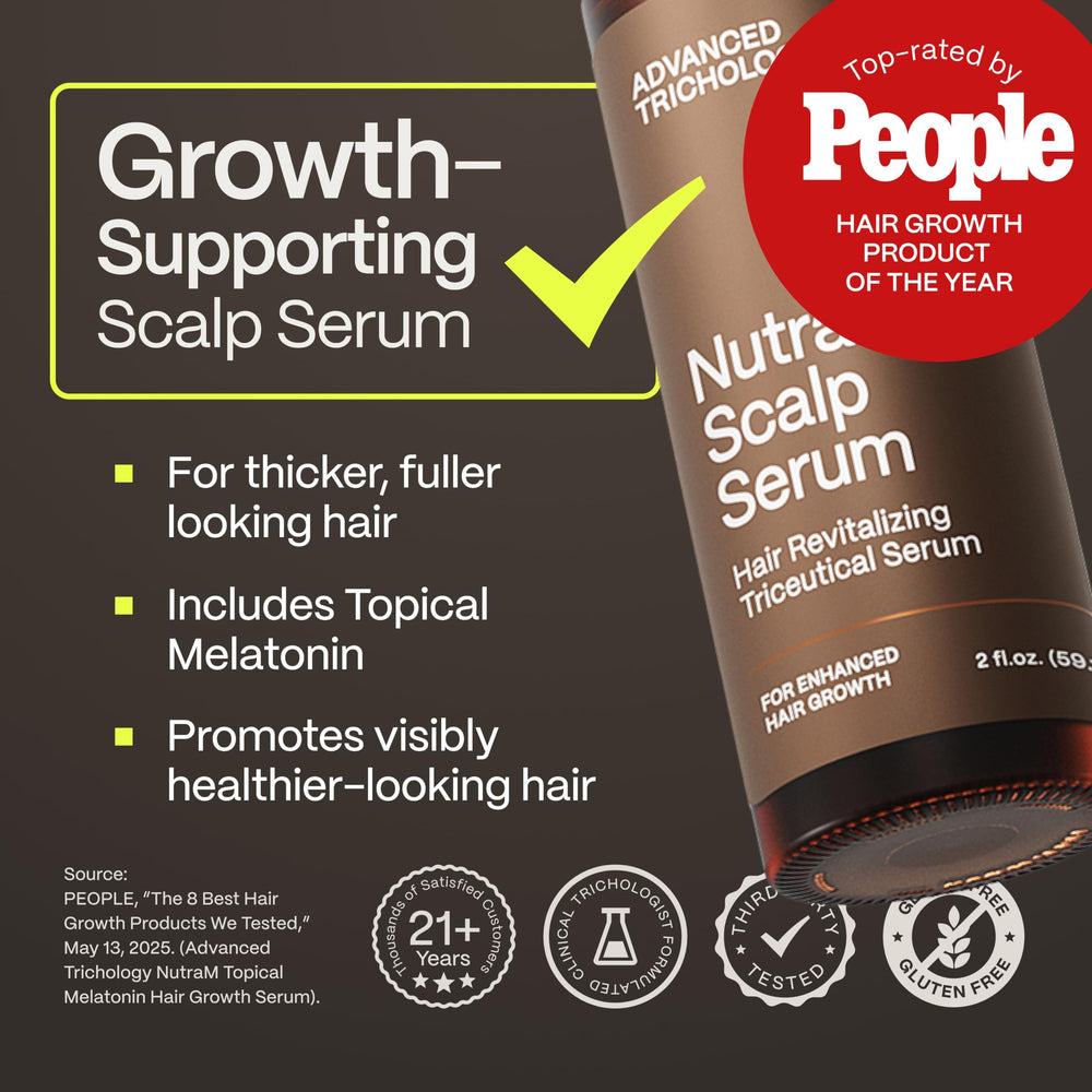 Advanced Trichology NutraM texture for hands during application, smooth experience.