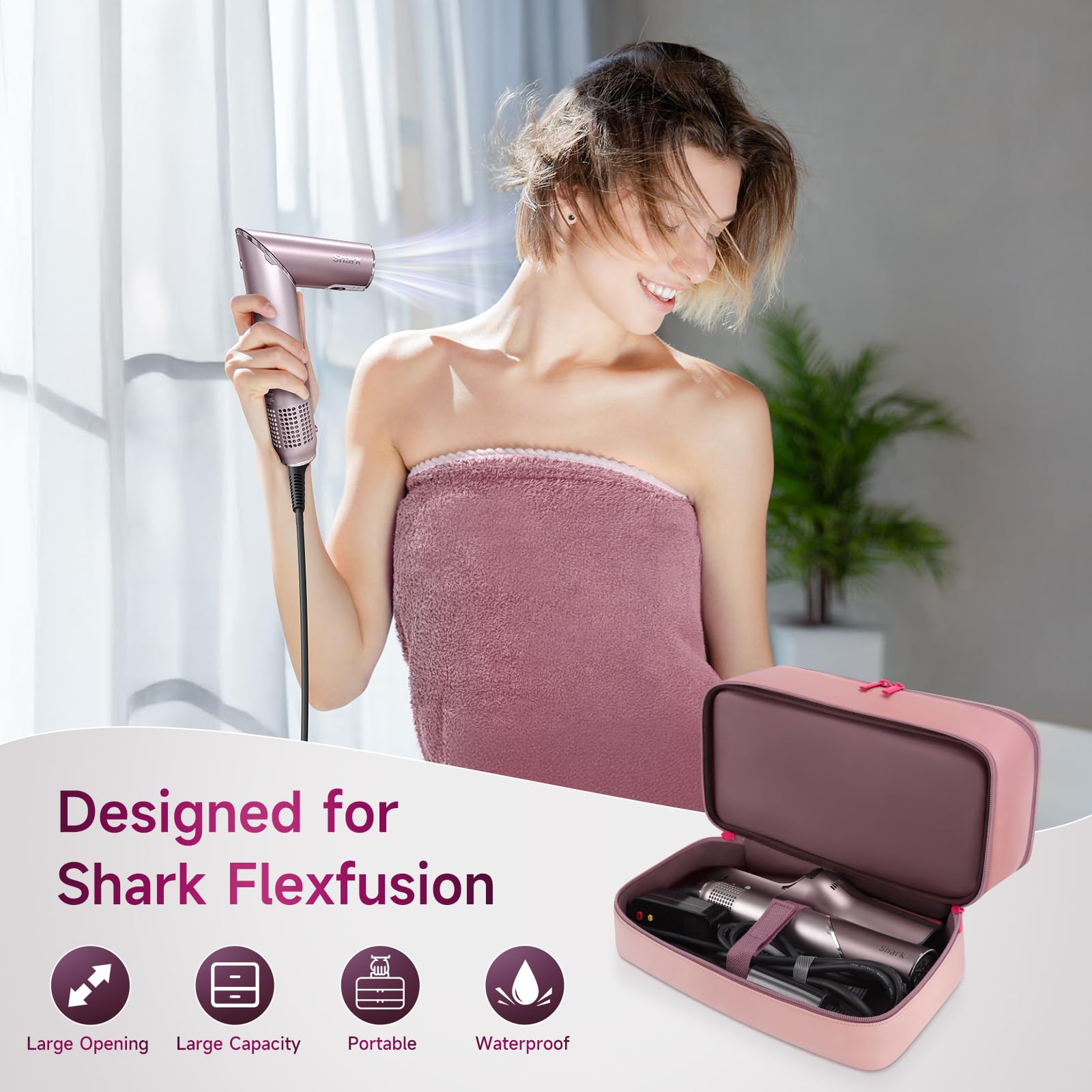 Adworte PU leather finish – durable, scratch-resistant protection on the go.